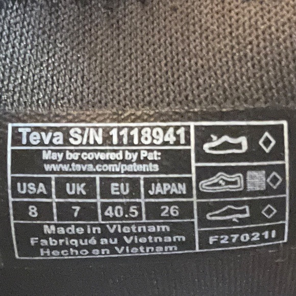 EUC Teva Men’s Flintwood Black Closed Toe Water Shoe Sandals - Picture 10 of 11